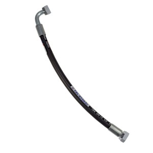 Przewód hydrauliczny gwint M22x1,5 prosta - kolanko ( DKOL - DKOL 90 stopni) L-500mm DN12-1SN (AK-13-500, P11P12) 16MPa PZL HYDRAL