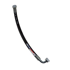 Przewód hydrauliczny 275 bar gwint M22x1,5 prosta - kolanko (DKOL - DKOL 90 stopni) L-500mm DN12-2SN (AK-13-500, P11P12) 27,5MPa PZL HYDRAL