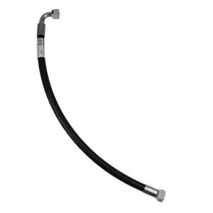 Przewód hydrauliczny 275 bar gwint M22x1,5 prosta - kolanko (DKOL - DKOL 90 stopni) L-700mm DN12-2SN (AK-13-700, P11P12) 27,5MPa PZL HYDRAL
