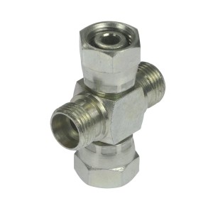 Złącze - złączka hydrauliczna - czwórnikowa ABAB M18x1,5 12L