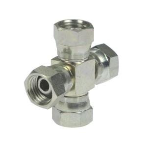 Złącze - złączka hydrauliczna - czwórnikowa AAAA M14x1,5 8L