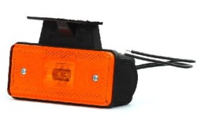 Lampa obrysowa pozycyjna boczna W17D LED 12/24V Pomarańczowa