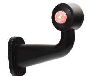 Lampa obrysowa przednio-tylna prawa W21.5 LED 12/24V Biało-Czerwona