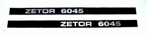 Komplet znaków- emblematów Zetor 6045