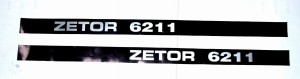 Komplet znaków - emblematów Zetor 6211