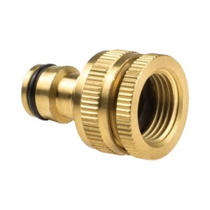 Przyłącze uniw. z gwintem wewnętrznym 1/2 - 3/4" BRASS