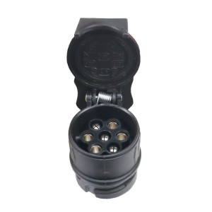 Adapter przejściówka gniazda złącza 13/7 12V wtyki niklowane Premium ELMOT