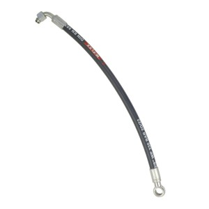 Przewód hydrauliczny DN10 330 bar kolano DKOL 90 DN10 M18X1.5 12L / oczko RNM P01 DN10 D18 L-470mm DN10-2SN PZL Hydral