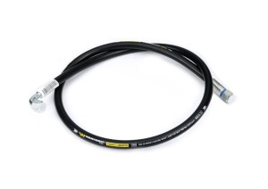 Przewód hydrauliczny gładki z uszczelnieniem - gwint M18x1.5 prosta/90 stopni (kolanko) L-1500mm DN10-1SN (AK-10-1500; P11P12) 18.0MPa Waryński