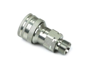 Szybkozłącze hydrauliczne gniazdo z eliminatorem ciśnienia M18x1.5 gwint zewnętrzny EURO (9100818G) (ISO 7241-A) Waryński