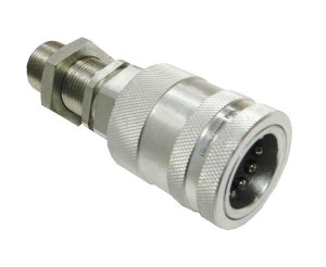 Szybkozłącze hydrauliczne gniazdo long M22x1.5 gwint zewnętrzny EURO PUSH-PULL (9100822GL) (ISO 7241-A) Waryński (opakowanie 50szt)