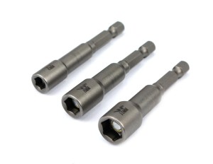 Zestaw nasadek z uchwytem narzedziowym 6. 8. 10 mm długość 65 mm Waryński
